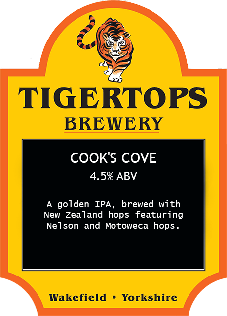 Cook's Cove Golden IPA by Tigertops Brewery, Wakefield