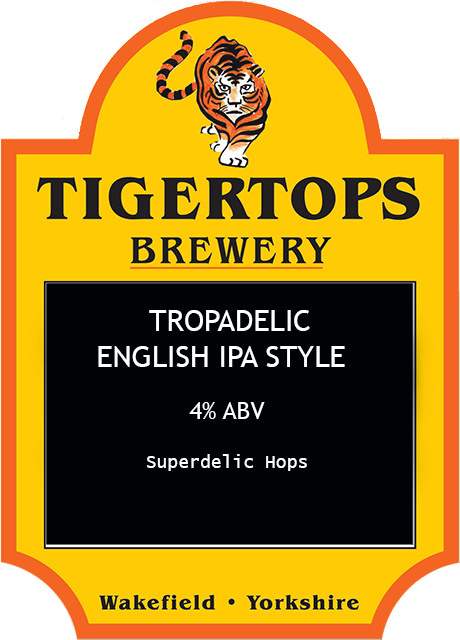 Tropadelic English IPA style by Tigertops Brewery, Wakefield